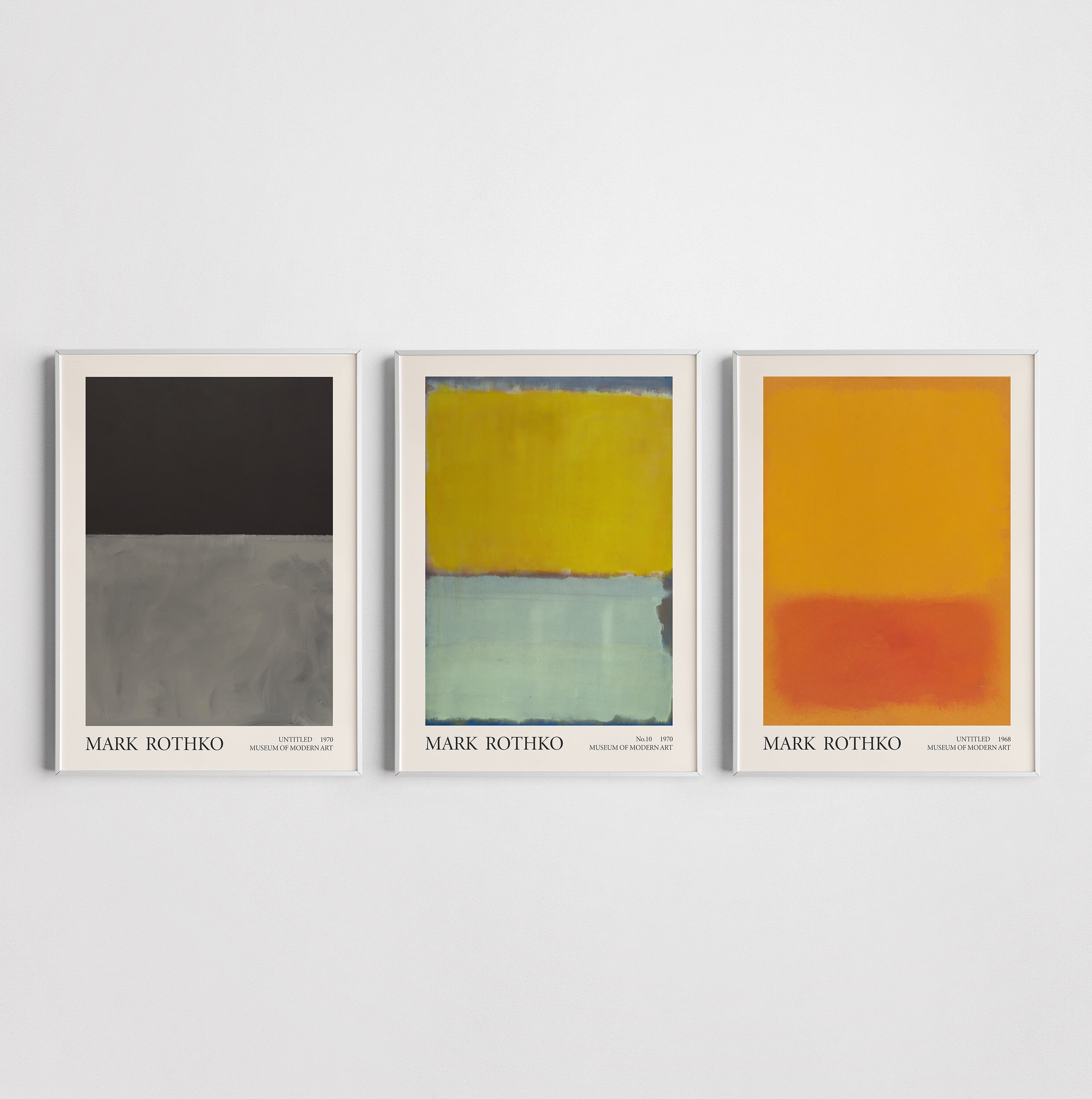 Mark Rothko Art Print Set: Abstract Expressionist Gallery Wall (digital ...