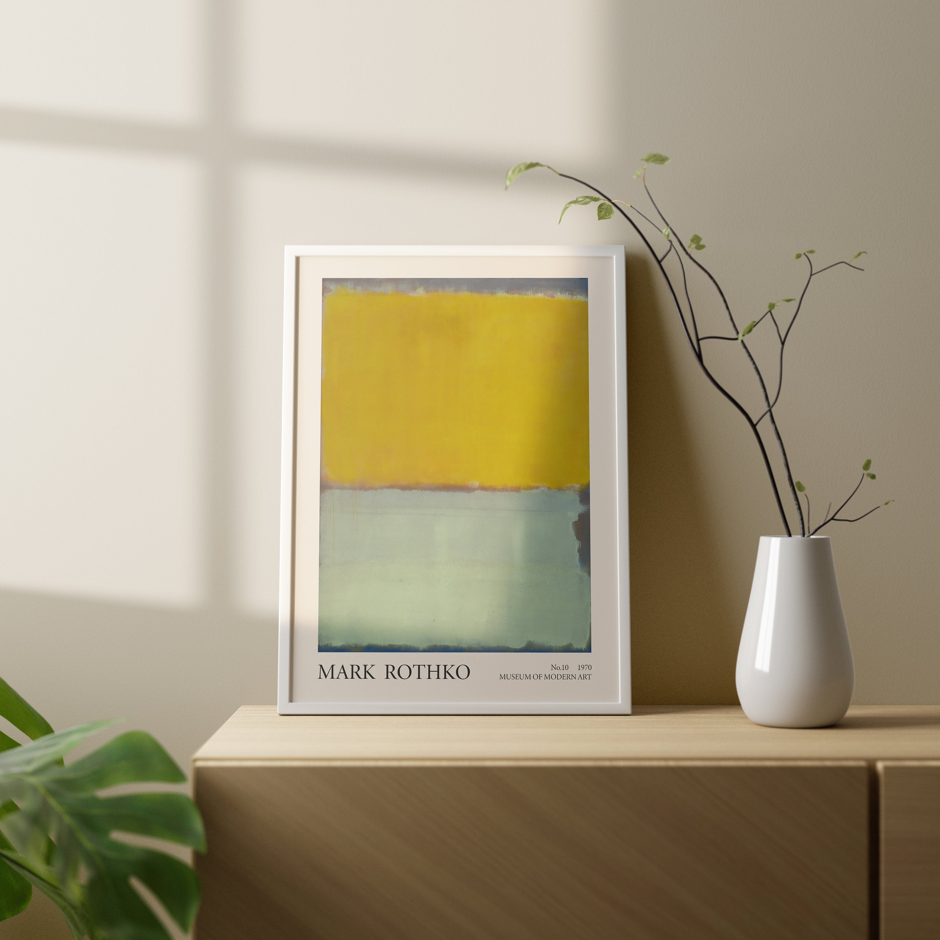 Mark Rothko Print Exhibition Printable Poster Green | Etsy