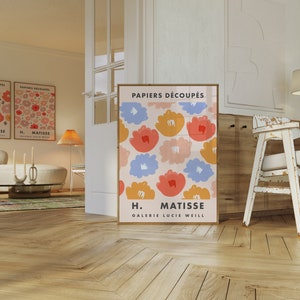 Matisse Flower Art Print: Colorful Botanical Poster (Digital Download)