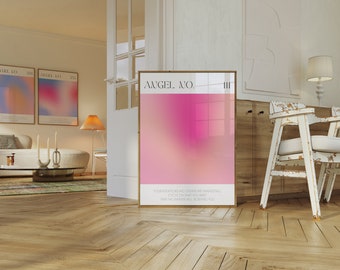 May include: A pink and peach gradient poster with the text "ANGEL NO. III" and the quote "YOUR INTENTIONS AND DREAMS ARE MAGNETIC. FOCUS ON WHAT YOU WANT, THEN THE UNIVERSE WILL BE BEHIND YOU."