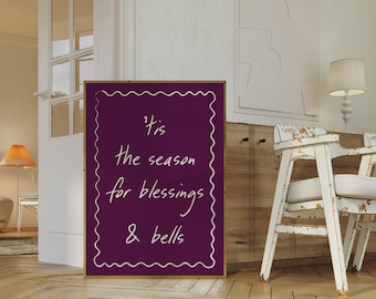 Christmas Quote Art Print: Minimalist Holiday Wall Decor (Digital Download)