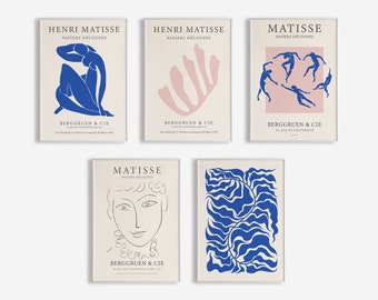 Matisse Gallery Wall Set: Mid-Century Modern Art Prints (Digital Download)