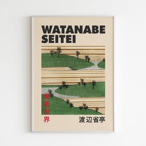 Japanese Tree Poster, Vintage Japanese Printable Wall Art, Japanese Art Print, Watanabe Seitei Print, Digital Wall Art, Digital Download