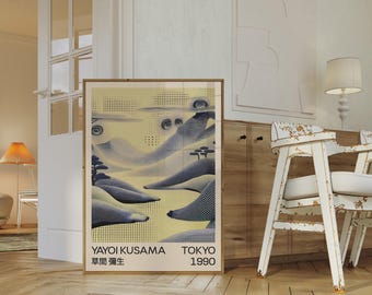 Yayoi Kusama Landscape Art Print: Japanese Gallery Wall (Digital Download)