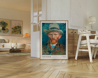 Van Gogh Self Portrait Fine Art Print: Vintage Oil Painting (Digital Download)