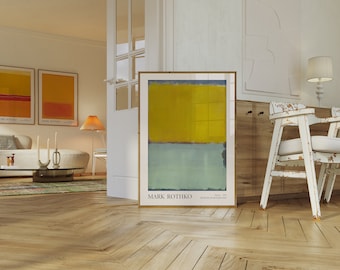 Mark Rothko Exhibition Poster, Abstract Expressionist Art (Digital Download)