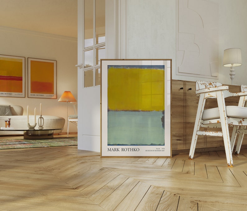 Mark Rothko Exhibition Poster, Abstract Expressionist Art (digital ...