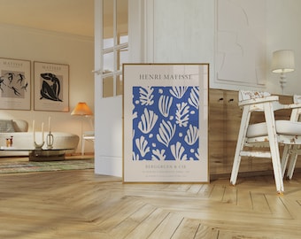 Henri Matisse Exhibition Poster: Blue Leaf Print (Digital Download)