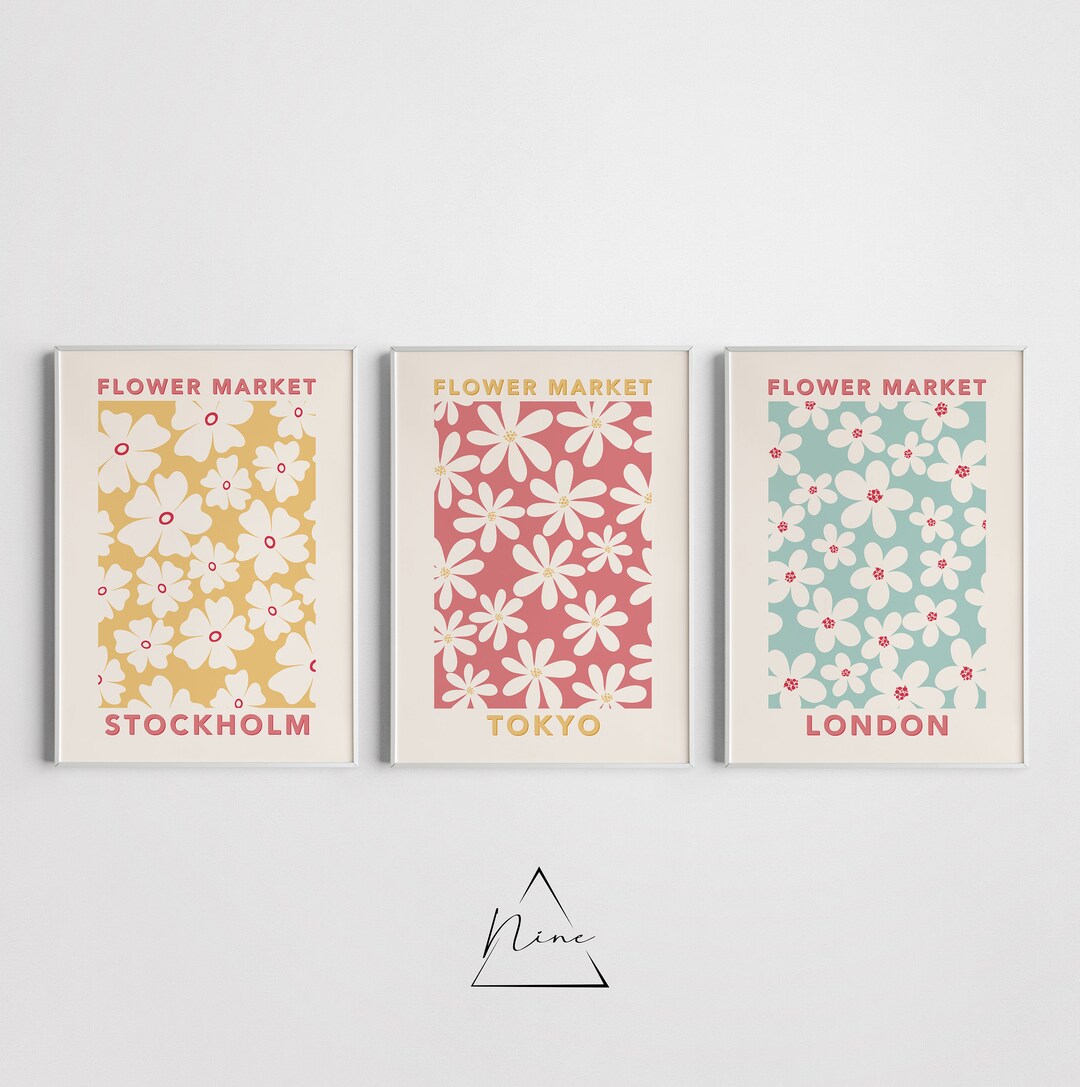 Flower Market, Decor Print for Wall, Pastel Home Decor, Matisse Flower