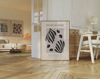 Matisse Leaf Print: Vintage Exhibition Poster (Digital Download)