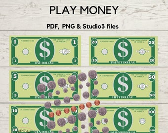 Printable Fake Dollar Bills - Etsy