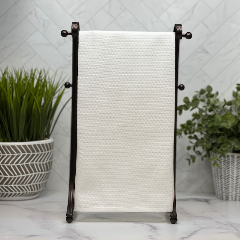 100 Polyester Tea Towel White Tea Towel Sublimation Blank Etsy