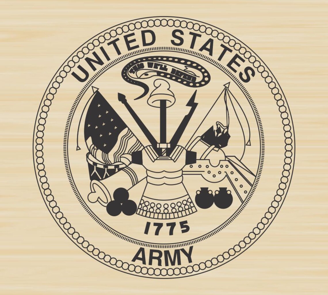 US Army Seal Rubber Stamp Etsy