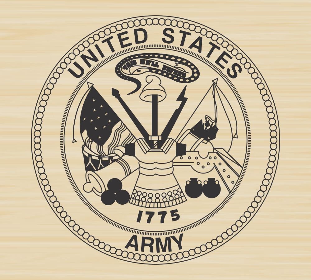 US Army Seal Rubber Stamp Etsy