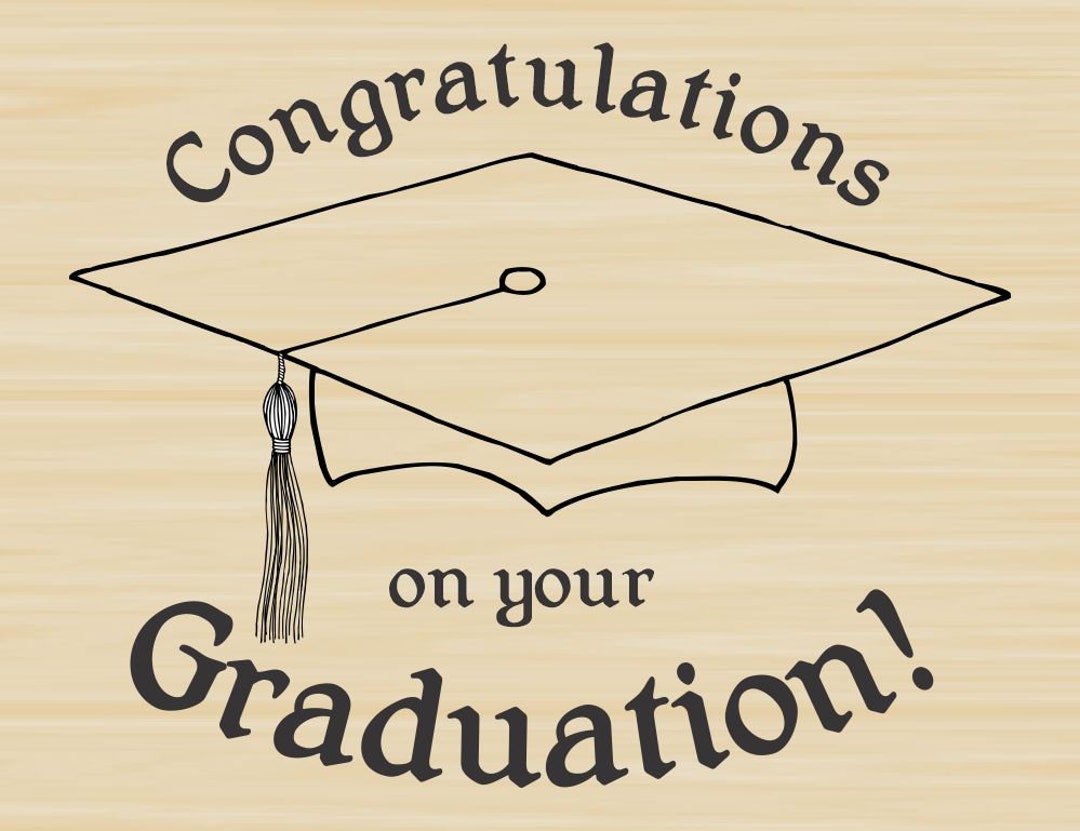 Congratulations Graduation Rubber Stamp Etsy