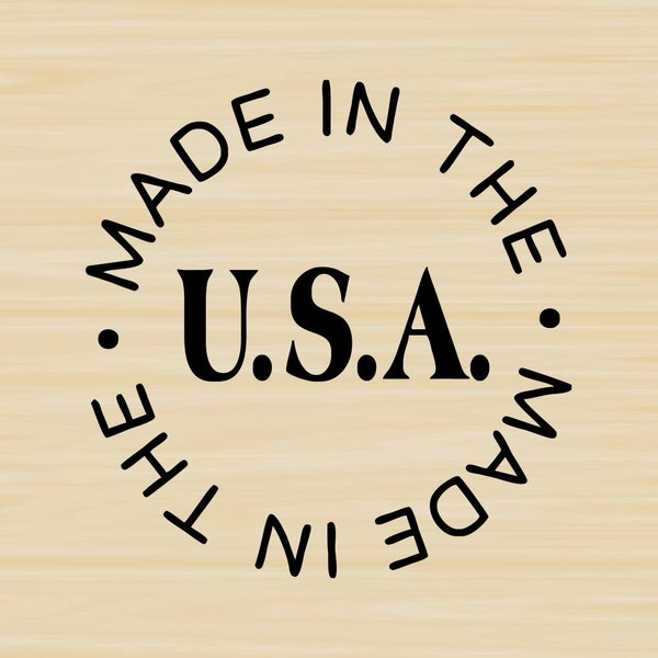 Made in USA Circle Rubber Stamp