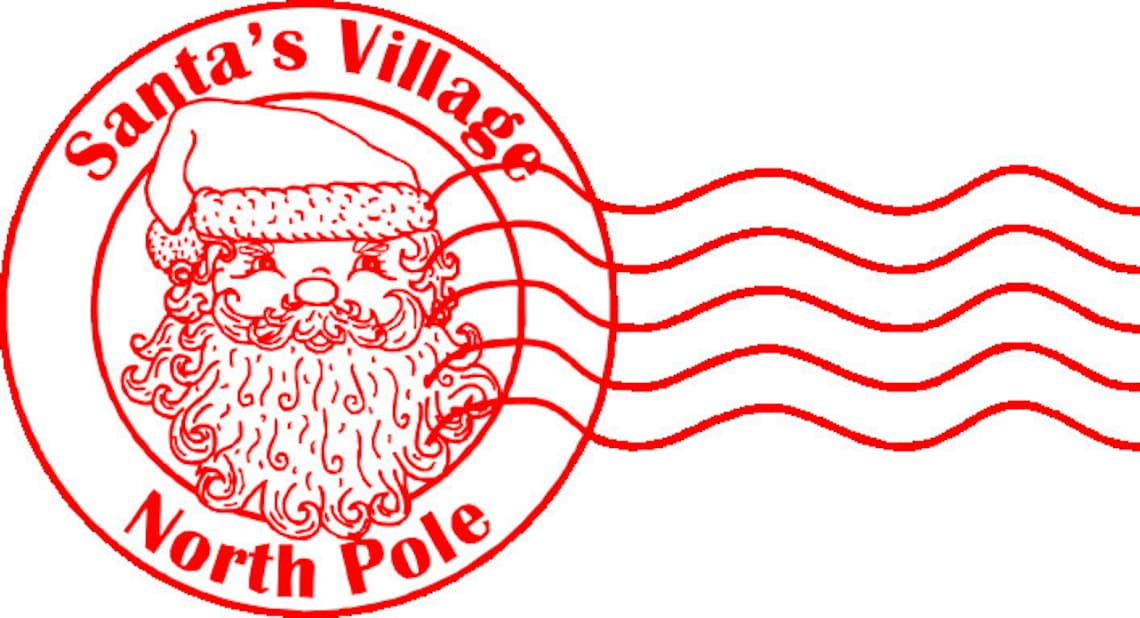 North Pole Santa Village Grunge Rubber Stamp Vector I vrogue.co