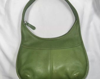 Vintage Coach Ergo Nubuc Bag Green Rare