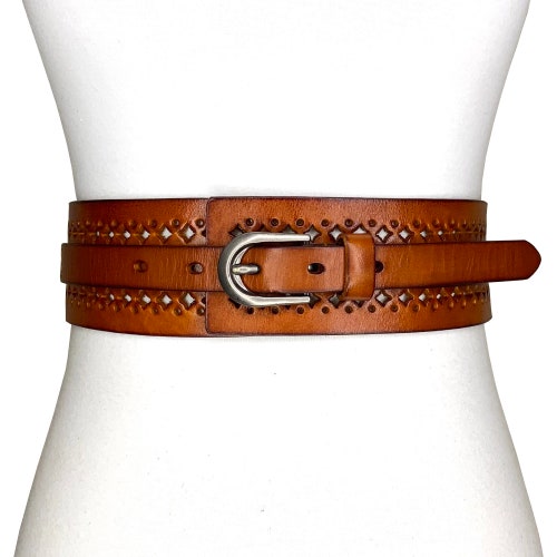 Women's 3 Wide High Low Waist Disk Boho Concho Soft - Etsy