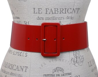 ladies wide elasticated belts