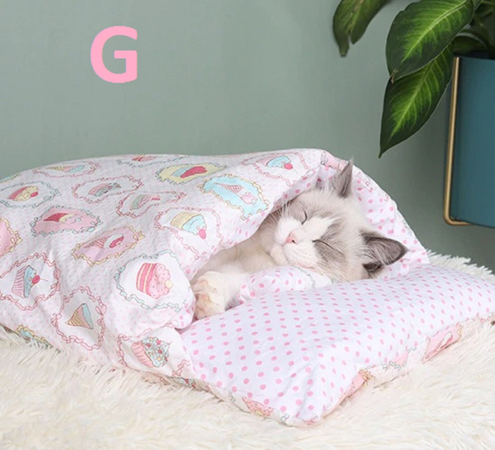 Free ShippingJapanese Cat Bed Winter Removable Warm Cat Etsy