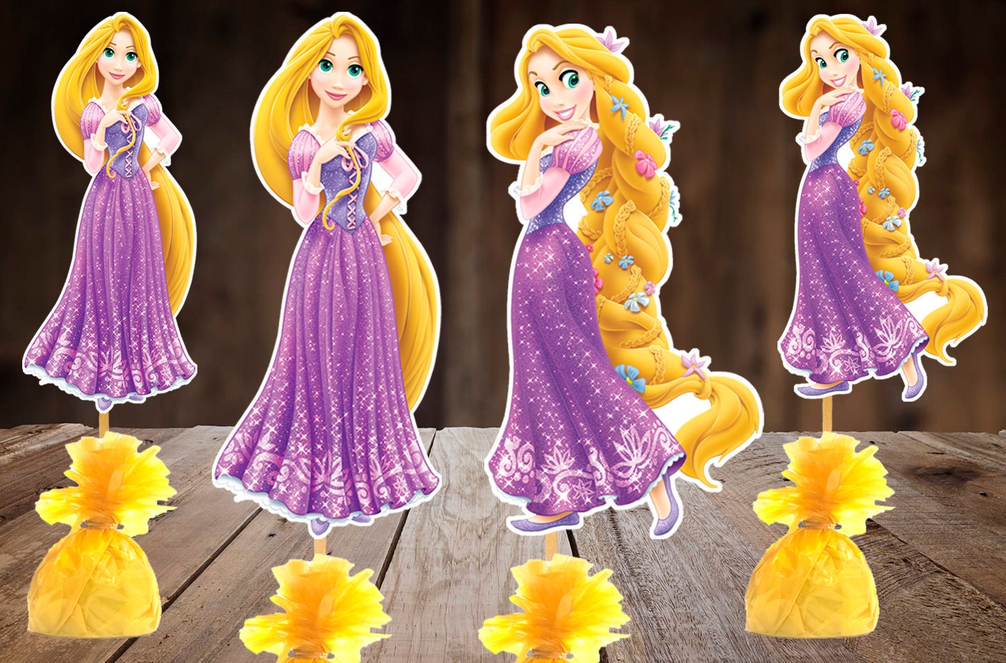 Princess Rapunzel Centerpiece Table Decor Party Decoration