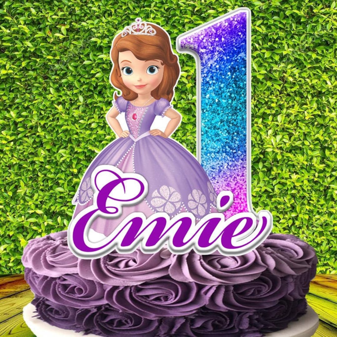 Princess Sofia the First Cake Topper Personalized Cake - Etsy