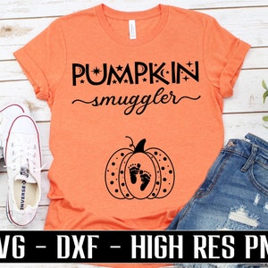 Pumpkin smuggler svg Halloween fall pregnancy SVG diy pumpkin maternity SVG Cut File for cricut and silhouette crafting and DIY T-Shirt file