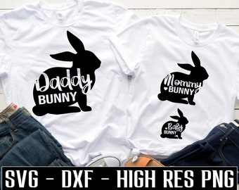 Daddy Bunny svg Mommy Bunny SVG Baby bunny svg spring pregnancy svg Easter baby reveal svg png matching pregnancy SVG anuncio de maternidad