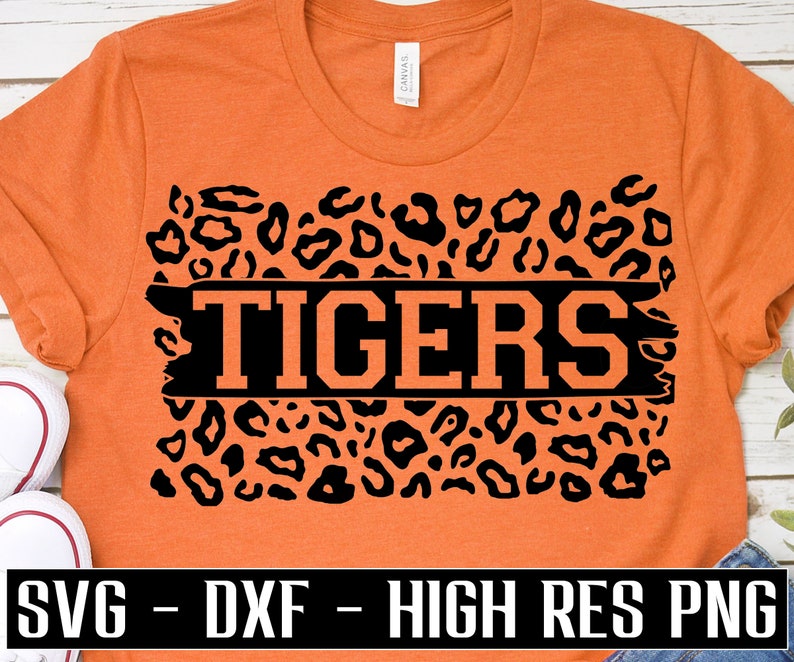 Tigers SVG Leopard Print Svg Retro Tigers Football Shirt Svg Etsy