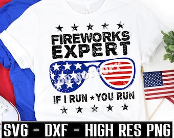 Esperto di fuochi d'artificio in formato SVG, Se corro tu corri in formato SVG, Fuochi d'artificio in formato SVG, divertenti magliette del 4 luglio in formato SVG, Boom Crew in formato SVG, patriottico in formato SVG, Giorno dell'Indipendenza in formato PNG