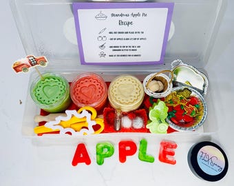 Large Apple Pie Baking Themed Play Dough Kit