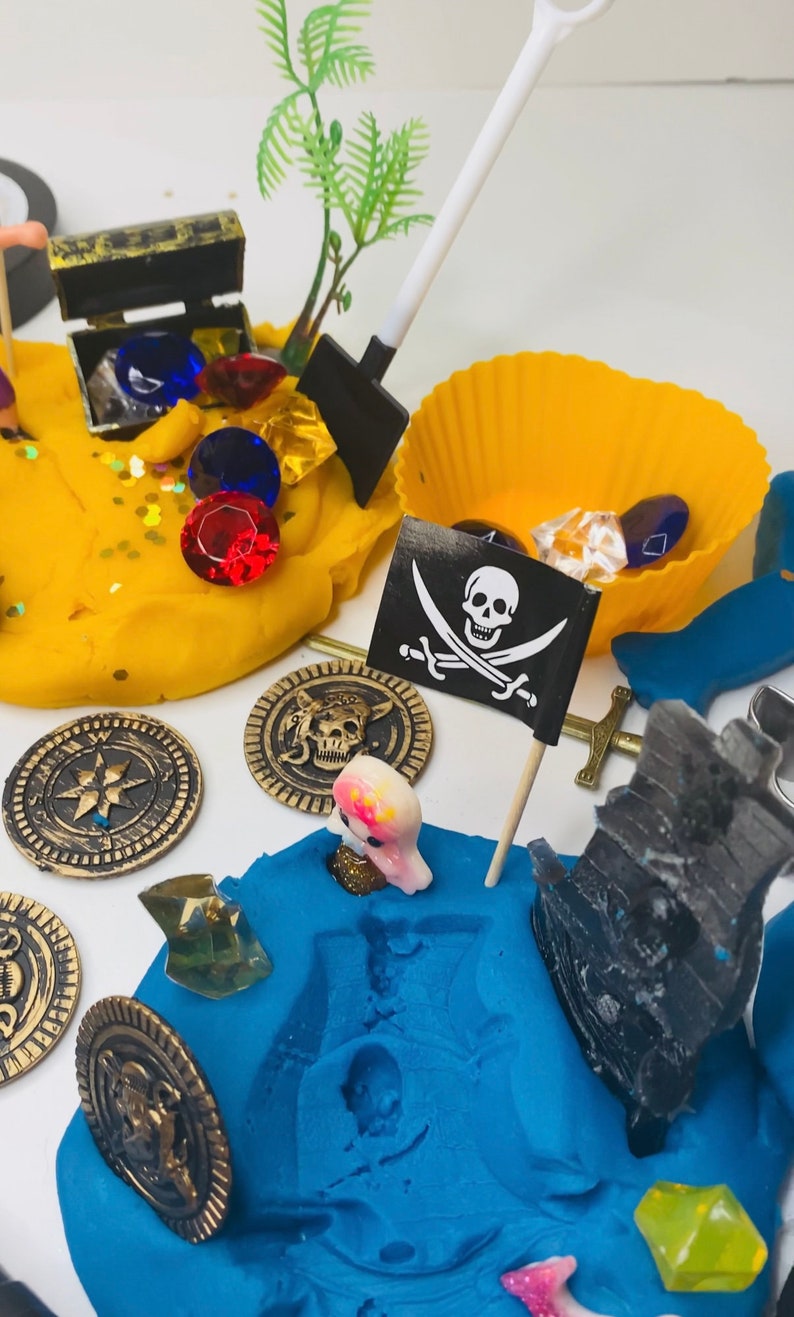 Pirate Ship Dough Kit peter Pan hook disney buccaneers, ocean treasure ...