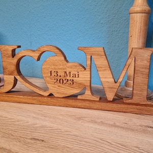 Wedding Gift Initials Wooden Wedding Weddinggift
