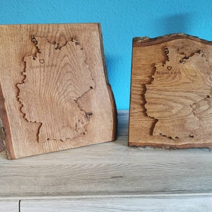Deutschlandkarte aus Holz