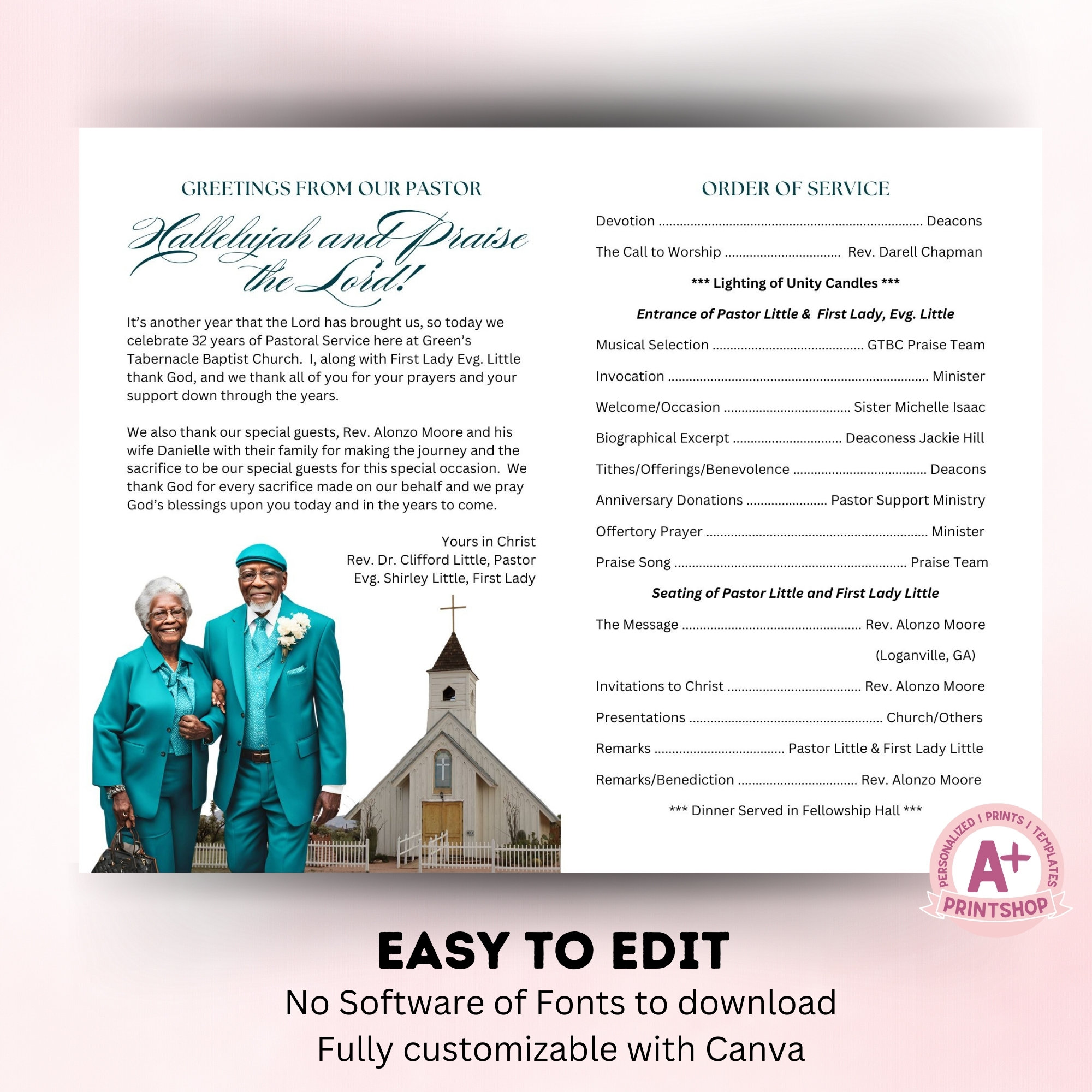 Pastoral Anniversary Program Template Pastor #39 s Anniversary Instant Pastoral Anniversary Program Template Pastor #39 s Anniversary Instant