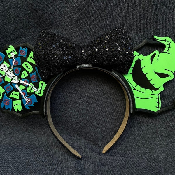 Oreilles de Minnie/Mickey Mouse imprimées en 3D interchangeables Halloween OBB