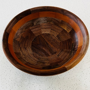Walnut and Cherry Segmented Bowl