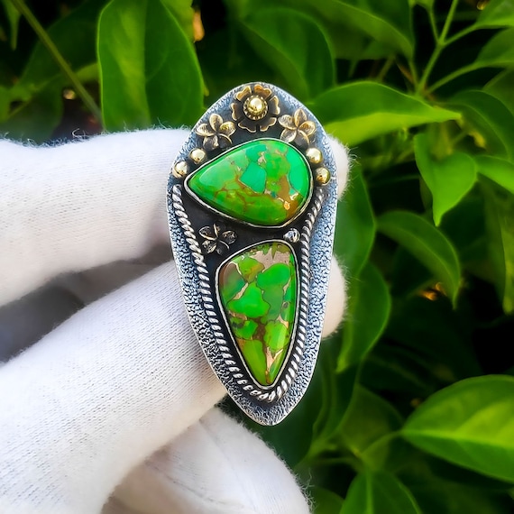 Green turquoise ring clearance