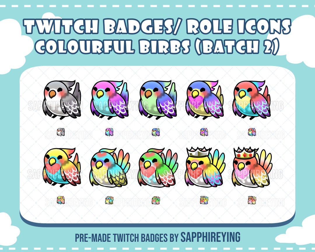 Draw custom badges for twitch and discord by Sapphireying