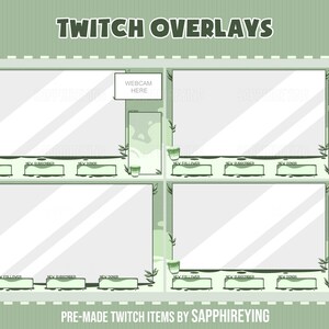 Matcha Overlay Rivals Animated Stream Overlay Package for Twitch- Matcha Themed Overlays ...