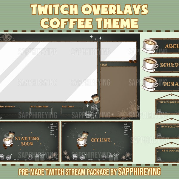 Matcha Overlay Rivals Animated Stream Overlay Package for Twitch Matcha Themed Overlays ...