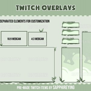 Matcha Overlay Rivals Animated Stream Overlay Package for Twitch- Matcha Themed Overlays ...