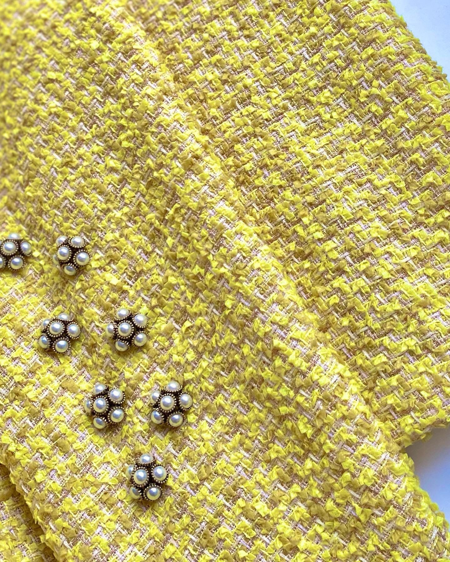 Yellow Tweed Jacket 