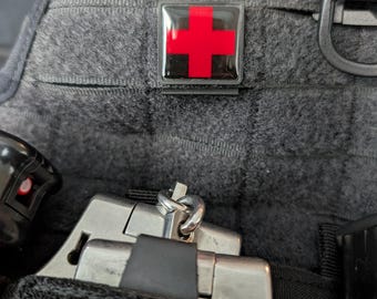Molle Patch Clip IFAK EDC aid Cross