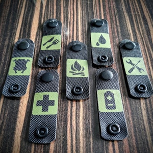 BUSHCRAFT MOLLE patches SET camouflage