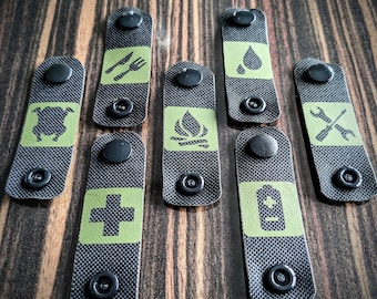 BUSHCRAFT MOLLE patches SET camouflage