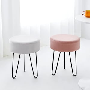 Grey velvet makeup chair deals