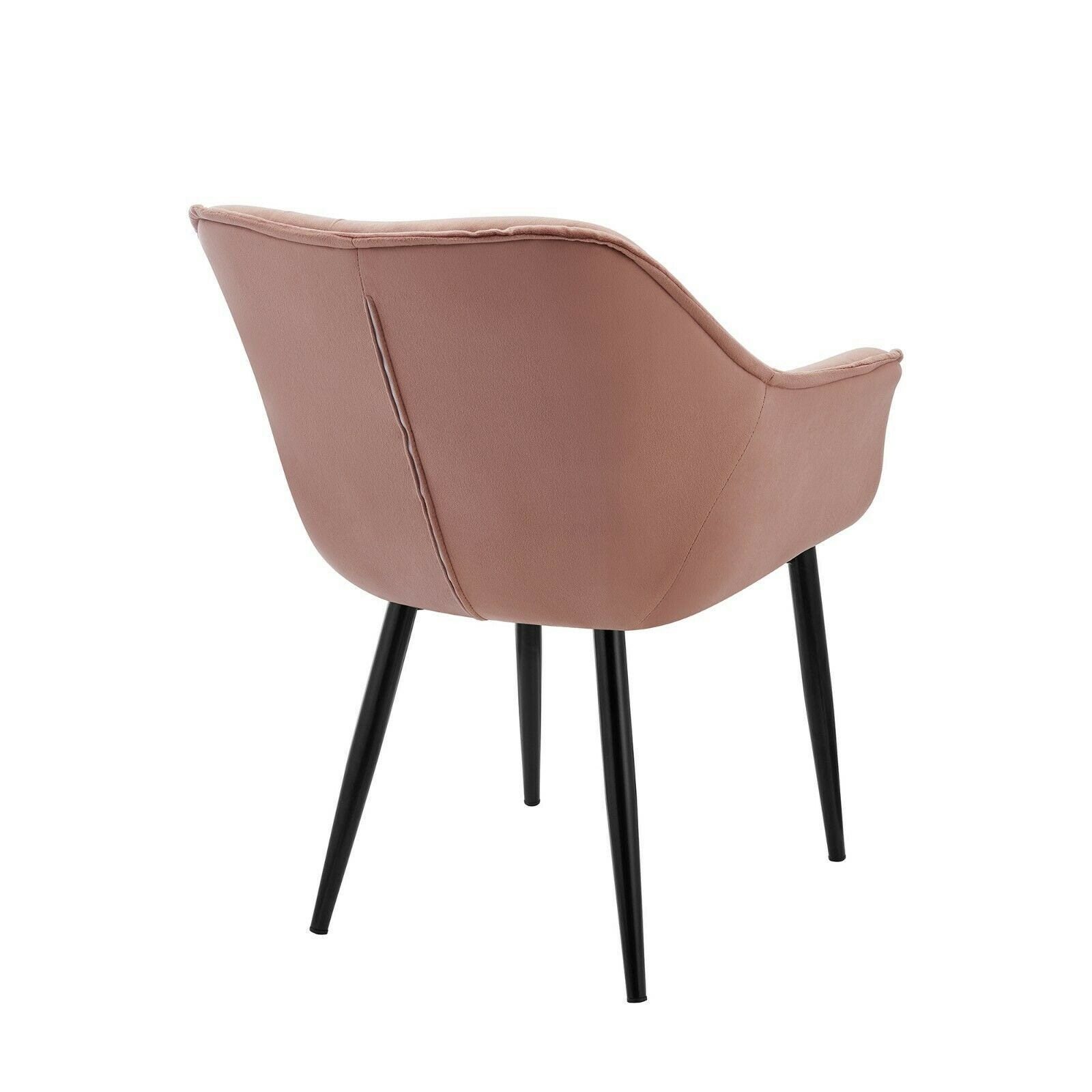 Velvet Padded Armchair With Metal Legs Kitchen Chair Office Etsy UK