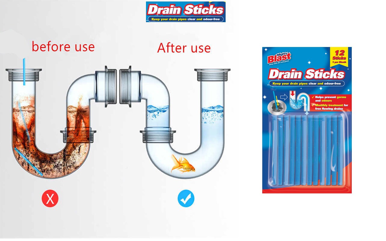 Drain Sticks 12 Pack Etsy